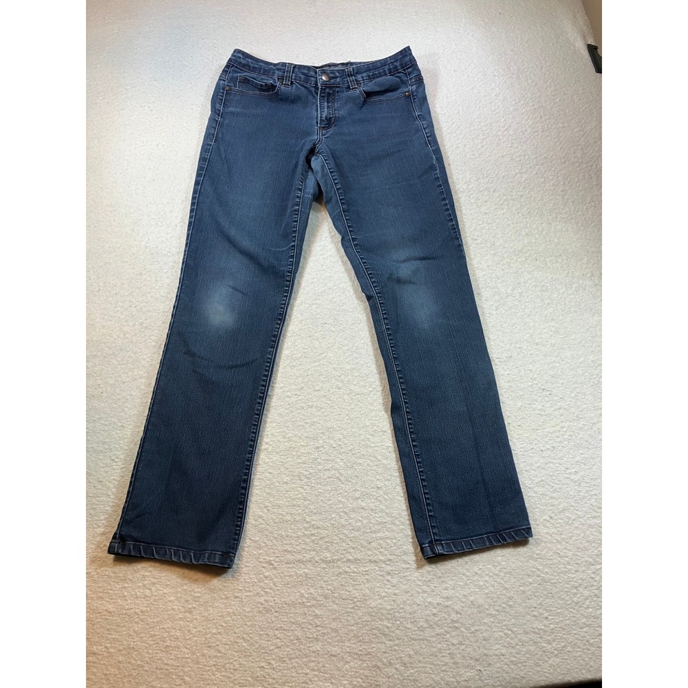 Calvin Klein Straight Leg Jeans Women Size 29 8 Medium Wash Blue‎ Denim Pants